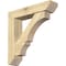 Ekena Millwork Balboa Slat Rough Sawn Bracket w/ Offset Brace, Douglas Fir, 6"W x 26"D x 26"H BKT0604X26X26BOA06RDF - alternate 1